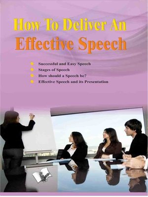 cover image of How to Deliver an Effective Speech